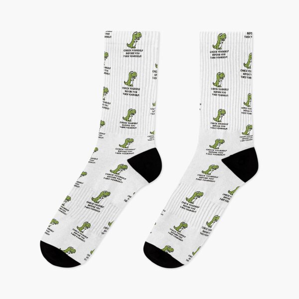 Item preview, Check Yourself Before You T-Rex Yourself: Playful Dinosaur Design designed and sold by MillennialVibe.