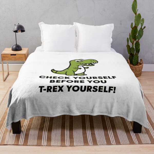 Item preview, Check Yourself Before You T-Rex Yourself: Playful Dinosaur Design designed and sold by MillennialVibe.