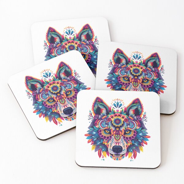 Item preview, Sugar Skull Wolf designed and sold by PeelZinc.