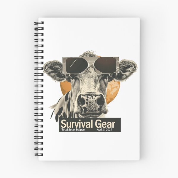 Item preview, Eclipse-Ready Cow: Total Solar Eclipse Gear 2024 designed and sold by David Balzen.