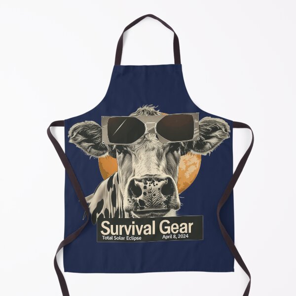 Item preview, Eclipse-Ready Cow: Total Solar Eclipse Gear 2024 designed and sold by David Balzen.