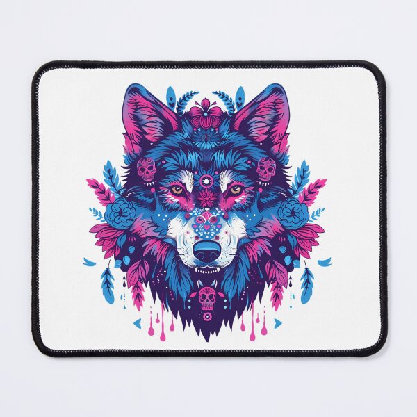 Item preview, Sugar Skull Wolf designed and sold by PeelZinc.