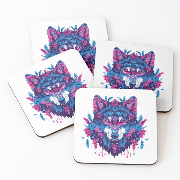 Item preview, Sugar Skull Wolf designed and sold by PeelZinc.