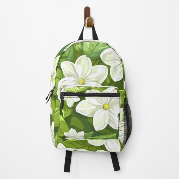 Item preview, Positive white floral pattern designed and sold by SmileshareShop.