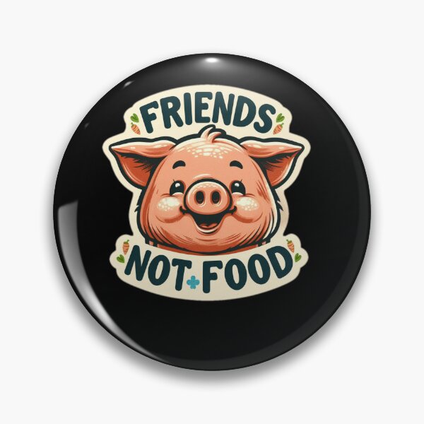 Item preview, Friends not food, vegan design designed and sold by vgrecipes.