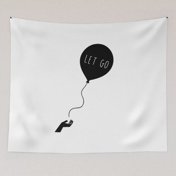 Item preview, Let Go: Empowering Mental Health Journey Represented by Balloon Release Graphic designed and sold by MillennialVibe.