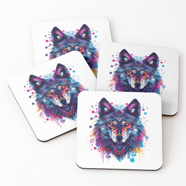 Item preview, Sugar Skull Wolf designed and sold by PeelZinc.