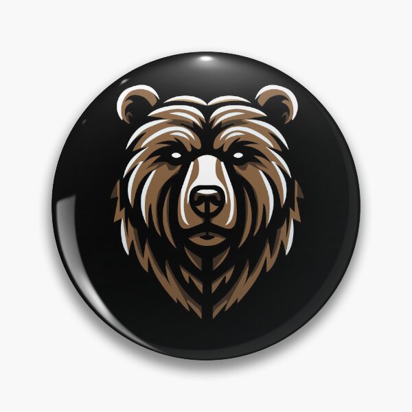 Item preview, Brown Grizzly Bear Head Design designed and sold by Karma Design.