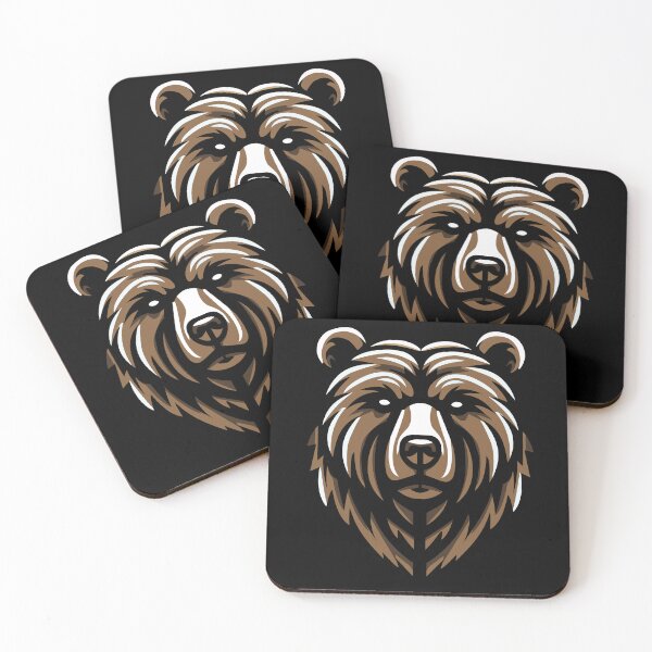Item preview, Brown Grizzly Bear Head Design designed and sold by Karma Design.