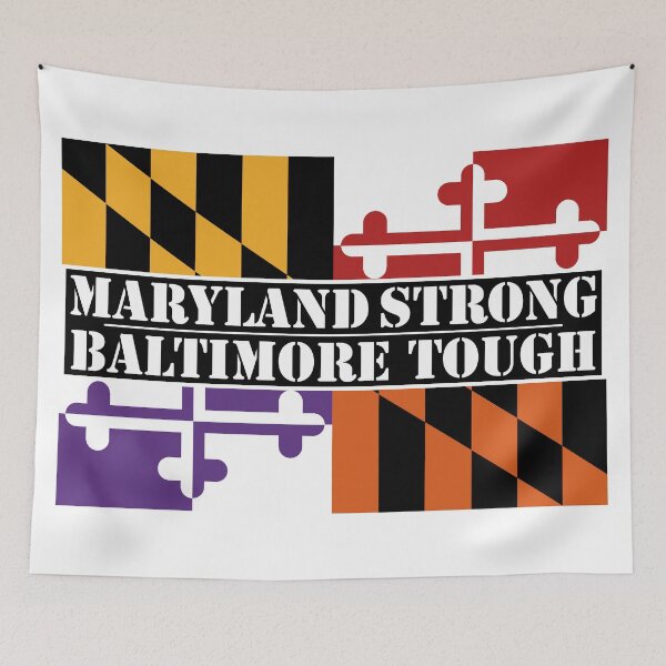 Item preview, Maryland Strong Baltimore Tough Flag designed and sold by itsaddicteng.