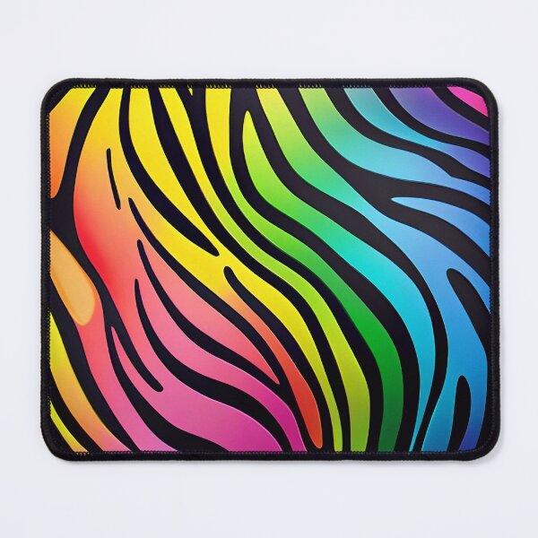 Item preview, Abstract Rainbow Zebra Skin Pattern designed and sold by TheArtOfPat.