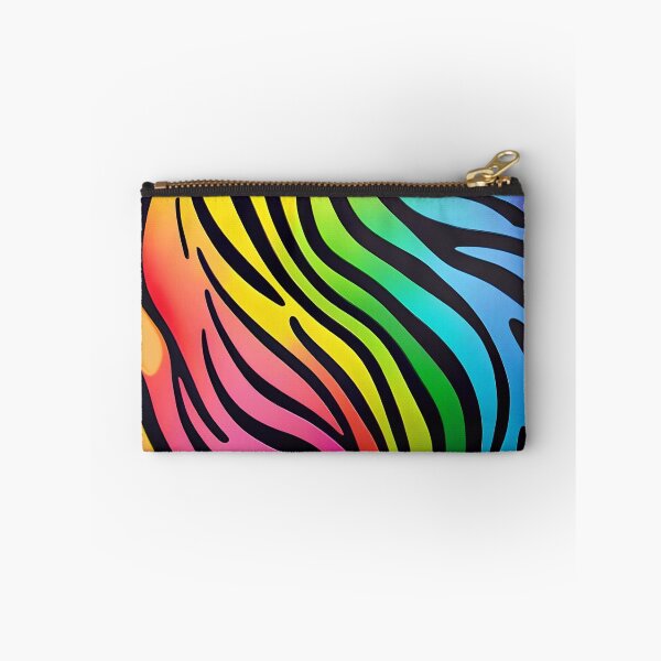Item preview, Abstract Rainbow Zebra Skin Pattern designed and sold by TheArtOfPat.