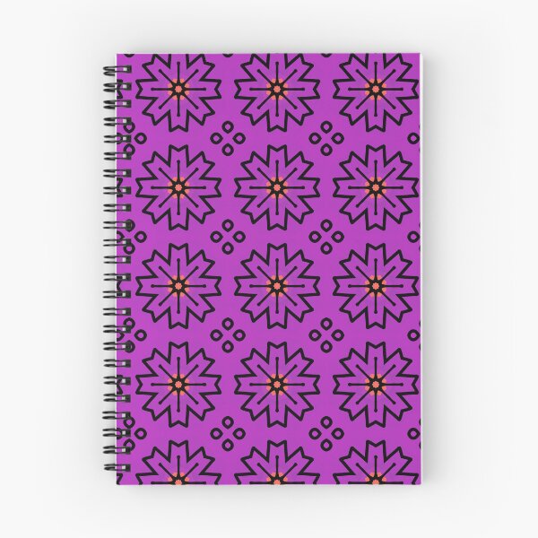Item preview, Purple and Black Flower Pattern designed and sold by BtheLight.