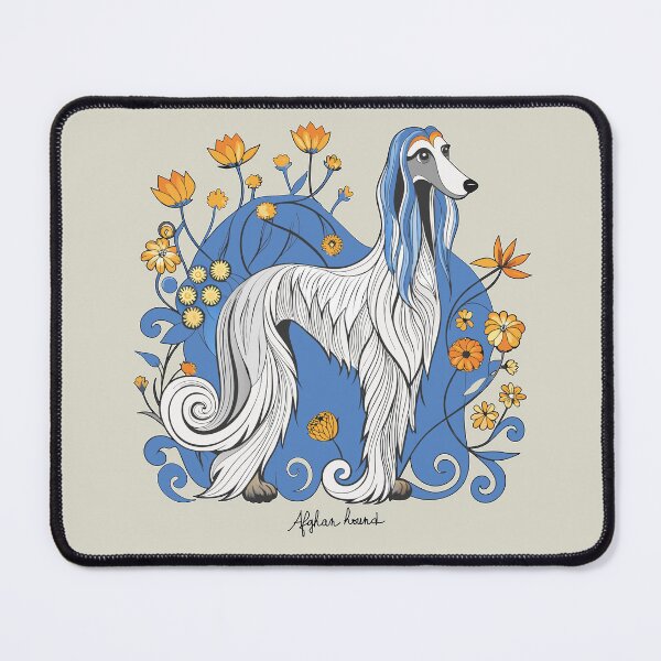 Item preview, A handsome Afghan hound designed and sold by Mustela erminea.