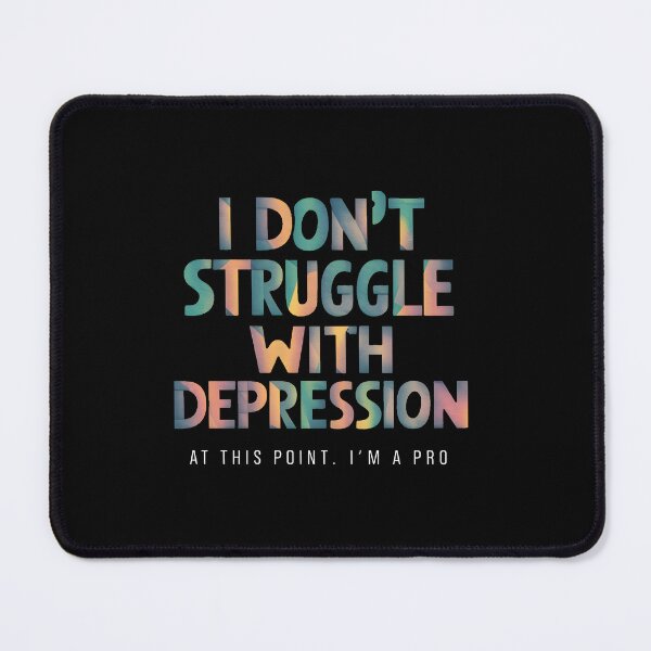 Item preview, Depression Pro: Navigating the Journey with Resilience Typography Design designed and sold by MillennialVibe.