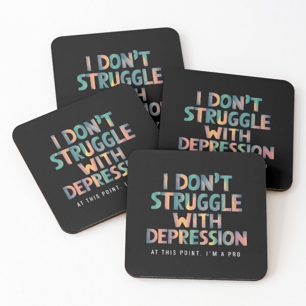 Item preview, Depression Pro: Navigating the Journey with Resilience Typography Design designed and sold by MillennialVibe.
