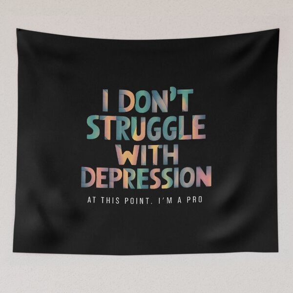 Item preview, Depression Pro: Navegando el viaje con diseño tipográfico de resiliencia designed and sold by MillennialVibe.