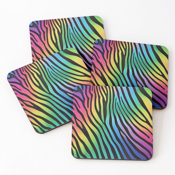 Item preview, Abstract Rainbow Zebra Skin Pattern designed and sold by TheArtOfPat.