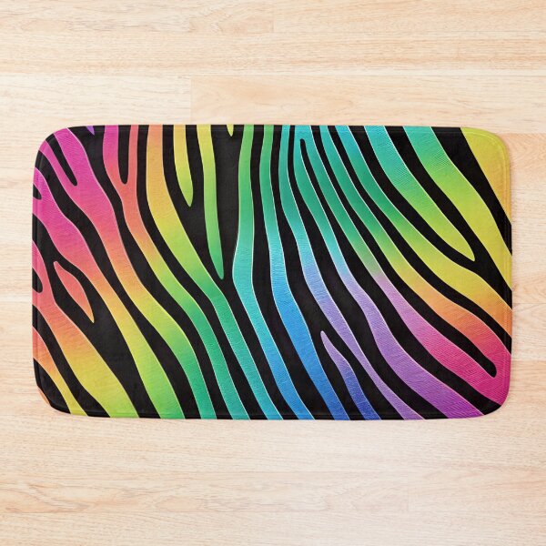 Item preview, Abstract Rainbow Zebra Skin Pattern designed and sold by TheArtOfPat.