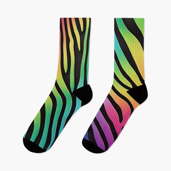 Item preview, Abstract Rainbow Zebra Skin Pattern designed and sold by TheArtOfPat.
