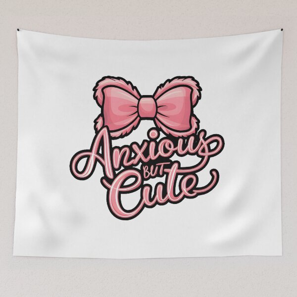 Item preview, Anxious but Cute: Adorable Anxiety Graphic designed and sold by MillennialVibe.