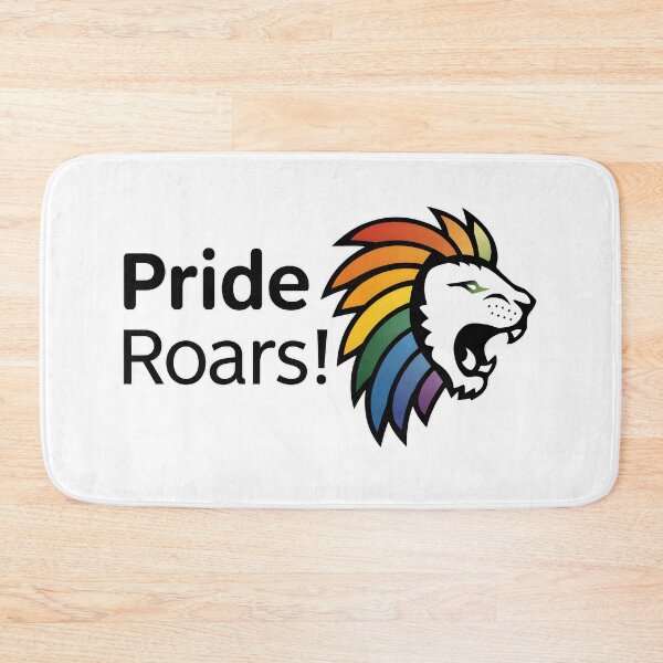 Item preview, Pride Roars: Rainbow Lion Graphic designed and sold by MillennialVibe.