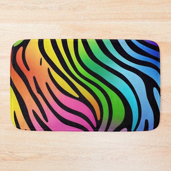 Item preview, Abstract Rainbow Zebra Skin Pattern designed and sold by TheArtOfPat.