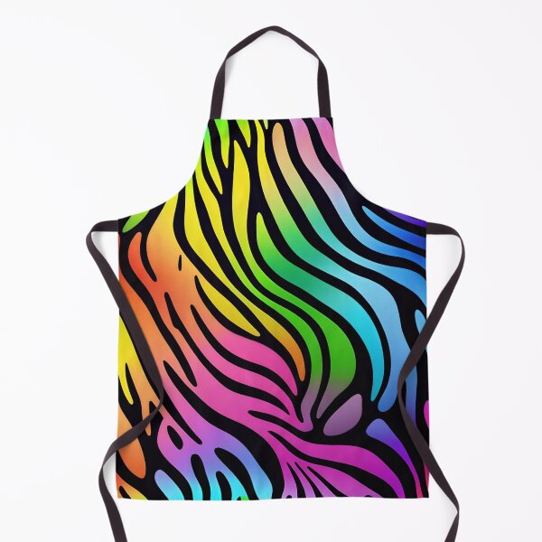 Aperçu de l'œuvre Abstract Rainbow Zebra Skin Pattern créée et vendue par TheArtOfPat.
