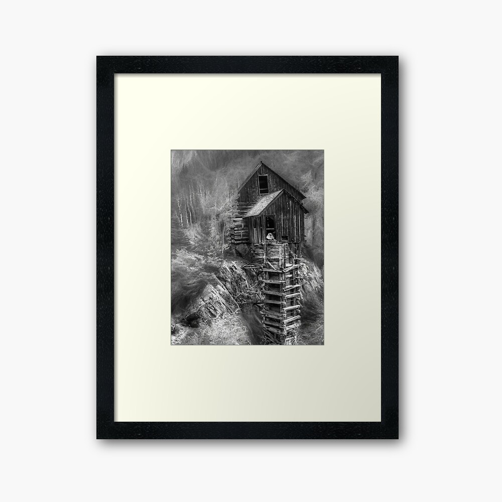 Skyline Nude in a Silver Mine Framed Art Print