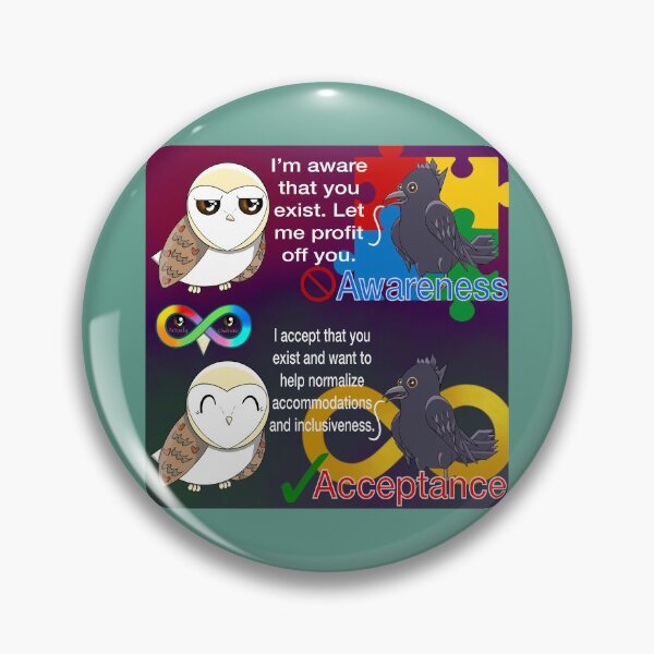 Item preview, Acceptance over Awareness designed and sold by A-Owltistic.