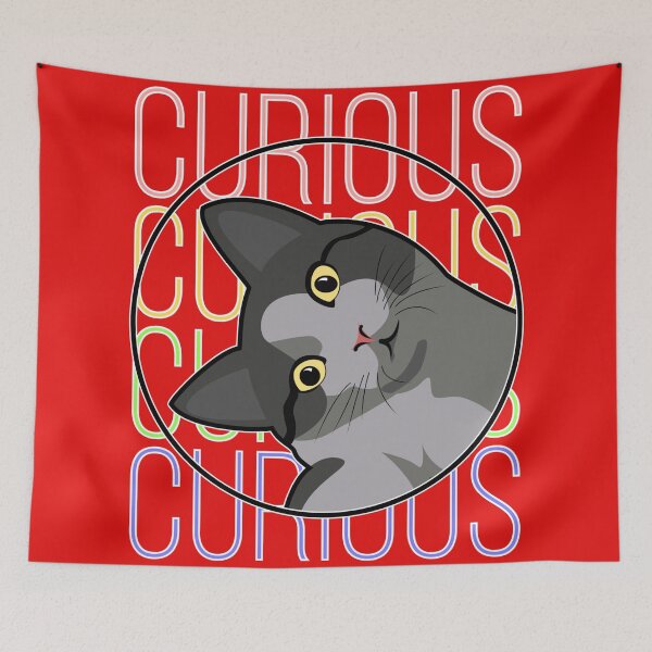 Item preview, Curious Cat designed and sold by 123ks.