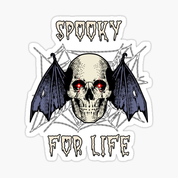 Item preview, Spooky For Life Skull T-Shirt designed and sold by Inspire31tees.
