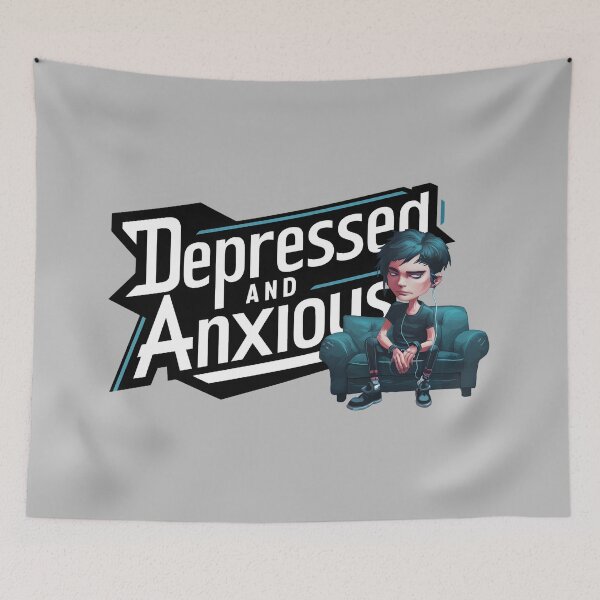 Item preview, Embracing Depression and Anxiety: Mental Health Awareness Graphic designed and sold by MillennialVibe.