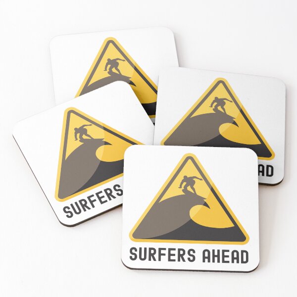 Item preview, WARNING! Surfers Ahead! designed and sold by BlackOwlCreate.