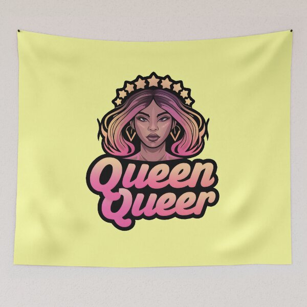 Item preview, Queen Queer: Empowering LGBTQ+ Drag Queen Graphic designed and sold by MillennialVibe.