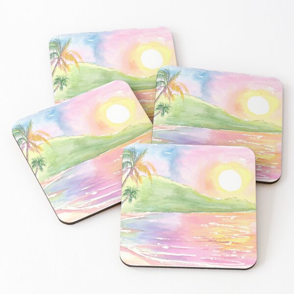 Item preview, Perfect Caribbean Beach Sunset Scene in Tortola British Virgin Islands designed and sold by artshop77.