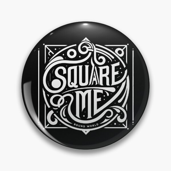 Item preview, Square Me Round World White designed and sold by bunnyboiler.