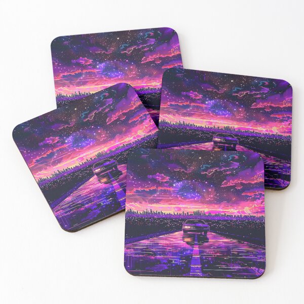 Item preview, Synthwave Aesthetic Illustration designed and sold by nomiraclehere.