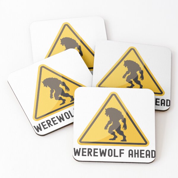 Item preview, WARNING! Werewolf Ahead! designed and sold by BlackOwlCreate.