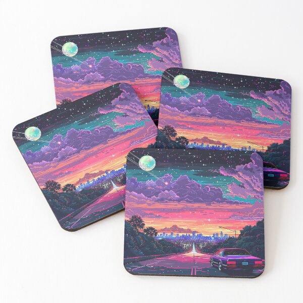 Item preview, Synthwave Aesthetic Illustration designed and sold by nomiraclehere.