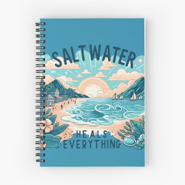 Item preview, Saltwater Heals Everything Tropical Beach Saltwater Therapy designed and sold by groovy61tshirts.
