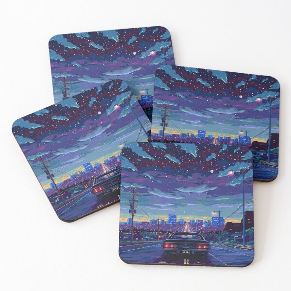 Item preview, Synthwave Aesthetic Illustration designed and sold by nomiraclehere.