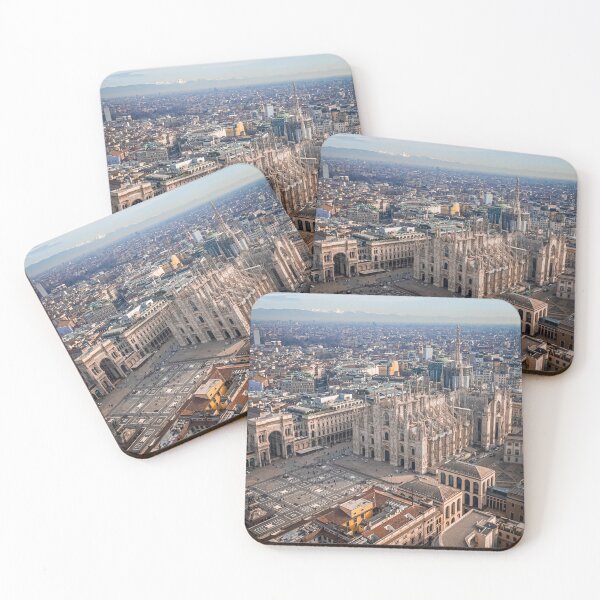 Item preview, Aerial View of Milan Cathedral (Duomo) - Drone Photography designed and sold by DENOBI.