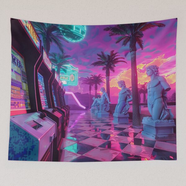Item preview, Synthwave Aesthetic Illustration designed and sold by nomiraclehere.