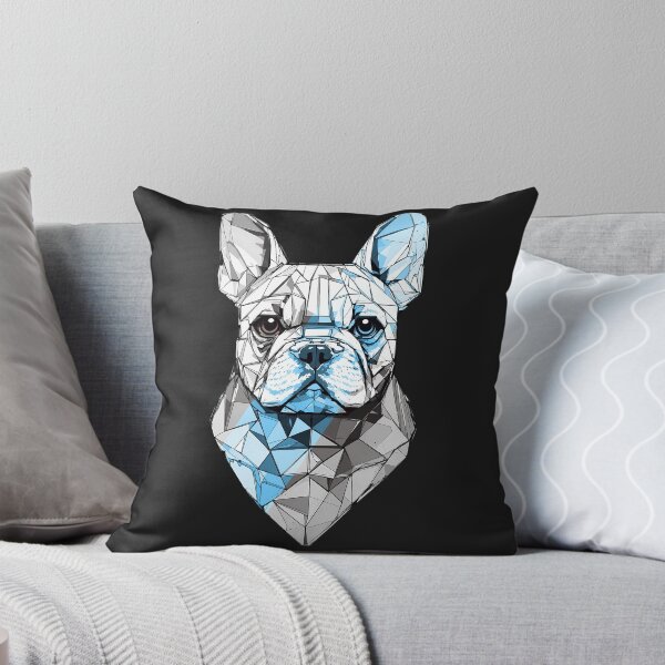 Item preview, Blue Stripe Geometrical French Bulldog designed and sold by CandyApparel.