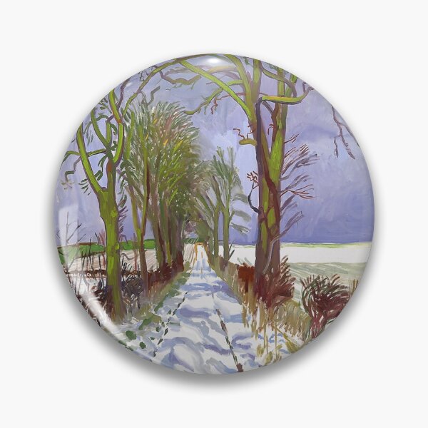 Item preview, David Hockney Art - The Arrival Snow in Woldgate designed and sold by DorisFinkbeiner.