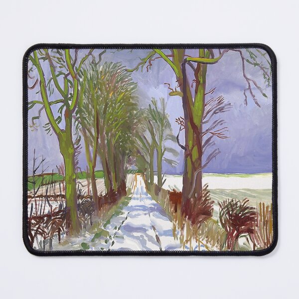 Item preview, David Hockney Art - The Arrival Snow in Woldgate designed and sold by DorisFinkbeiner.