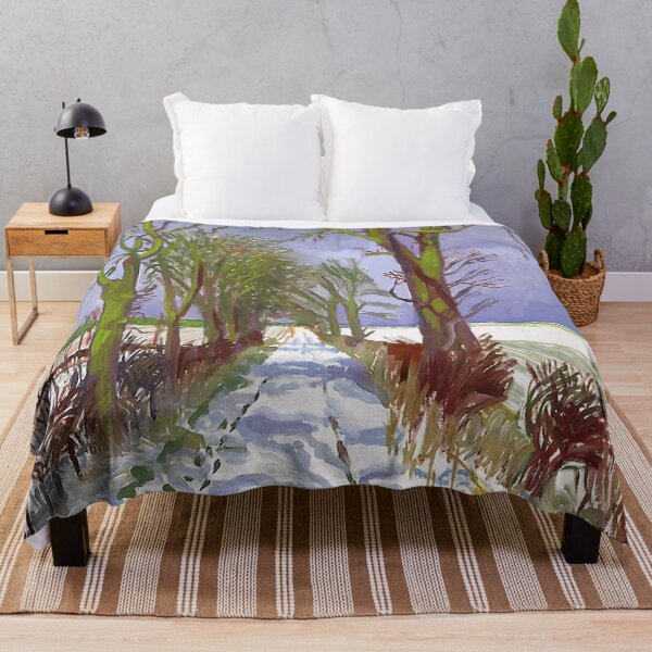 Item preview, David Hockney Art - The Arrival Snow in Woldgate designed and sold by DorisFinkbeiner.