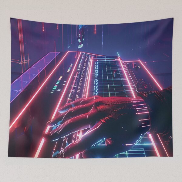 Item preview, Synthwave Aesthetic Illustration designed and sold by nomiraclehere.