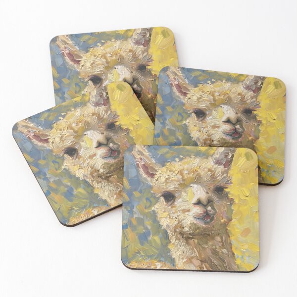 Item preview, Alpaca | Painting in the style of Vincent van Gogh designed and sold by ComicsFactory.